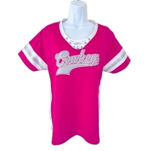 PINK NFL DALLAS COWBOYS FOOTBALL JERSEY XL